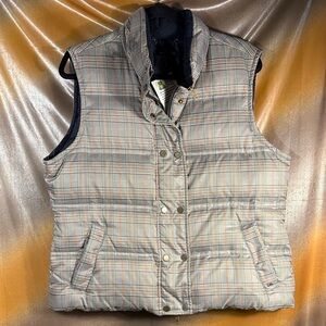 Down filled Tommy Hilfiger xl Plaid Puffer Vest for Women box‎ F